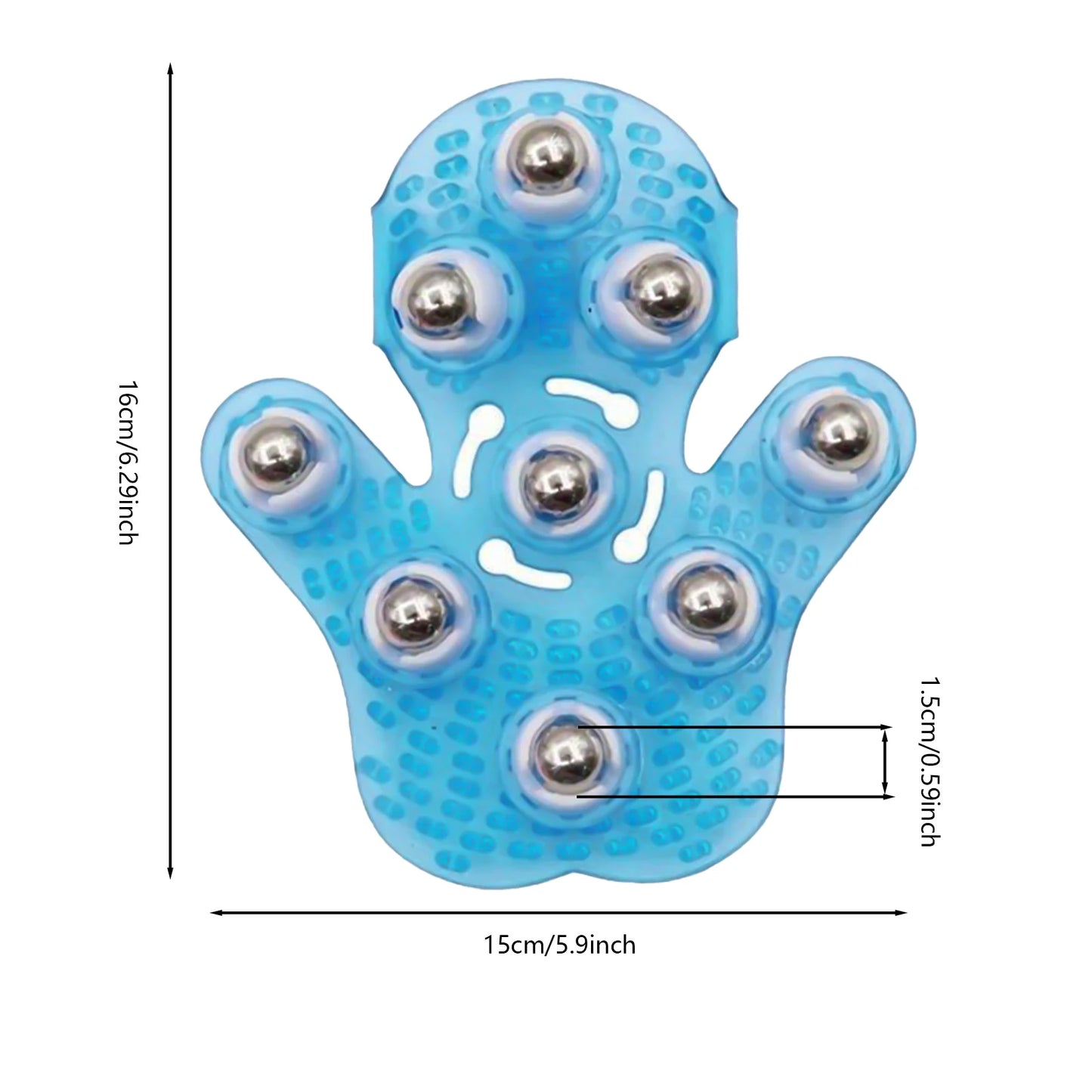 360° Handheld Massage Ball - Palm Roller Tool for Full Body Care