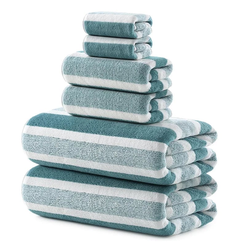 Soft Absorbent Bath Towel Set 2/4/6 Pcs Quick-Drying Towels