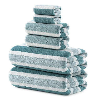 Soft Absorbent Bath Towel Set 2/4/6 Pcs Quick-Drying Towels