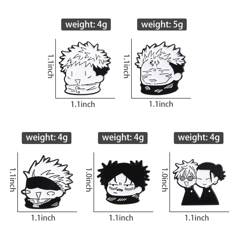 Custom Anime Enamel Pins Q Version Character Lapel Badges Brooches