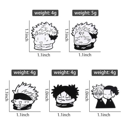 Custom Anime Enamel Pins Q Version Character Lapel Badges Brooches