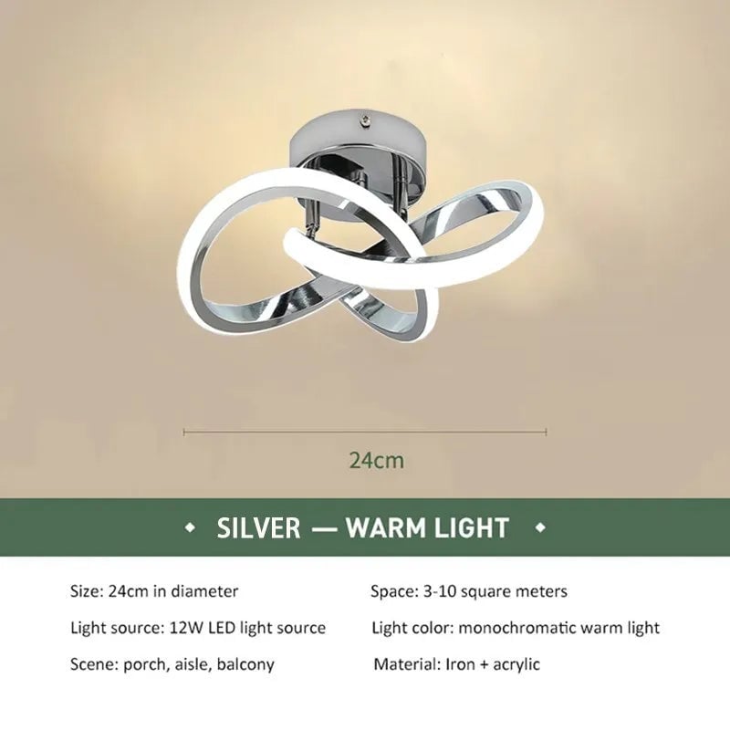 LED Strip Ceiling Light Modern Minimalist Fixture Aisle Staircase