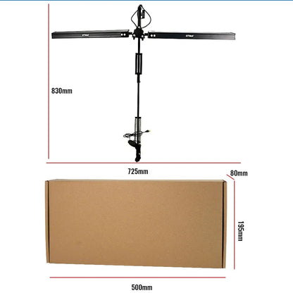 10W LED Clamp Desk Lamp - Adjustable Swing Arm, 3 Modes, 10 Levels