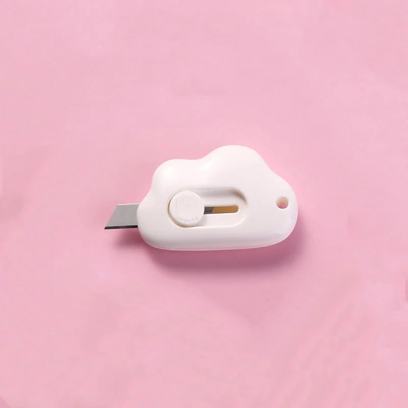 Mini Pocket Cloud Art Utility Knife - Refillable Paper Cutter Craft Tool