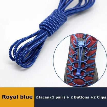 Elastic No Tie Shoelaces with Lock - Stretching Sneaker Hiking