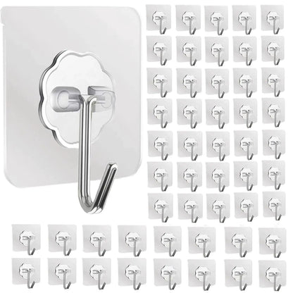 Waterproof Self Adhesive Hooks - Oilproof Kitchen Bathroom Shower