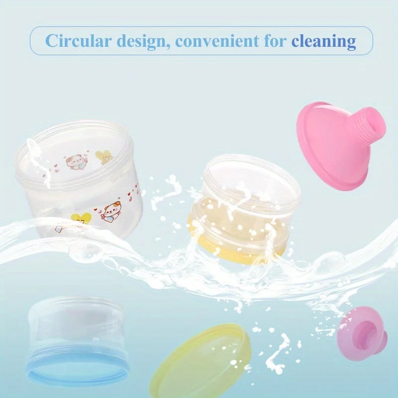 5-Grid Large Capacity Baby Milk Powder Storage Container Layered Box