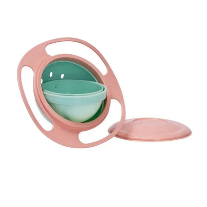 360° Gyro Bowl Spill-Proof Baby Feeding Dish Rotary Balance Training