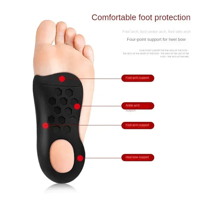Orthotic Arch Support Insoles for Flat Feet O-Legs Plantar Fasciitis