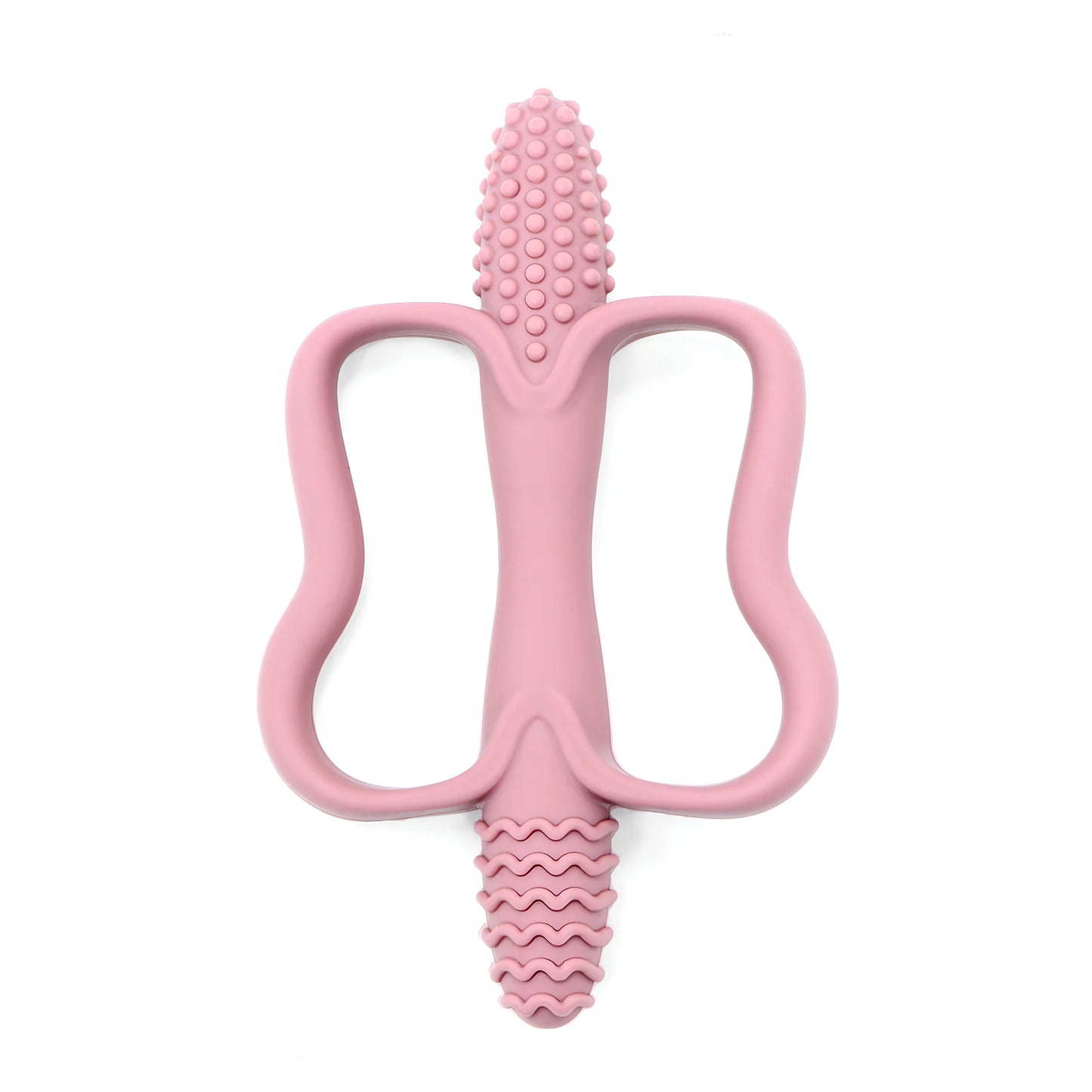 Food Grade Silicone Baby Teething Toys Easy Grip 0-6-12 Months