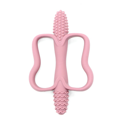 Food Grade Silicone Baby Teething Toys Easy Grip 0-6-12 Months
