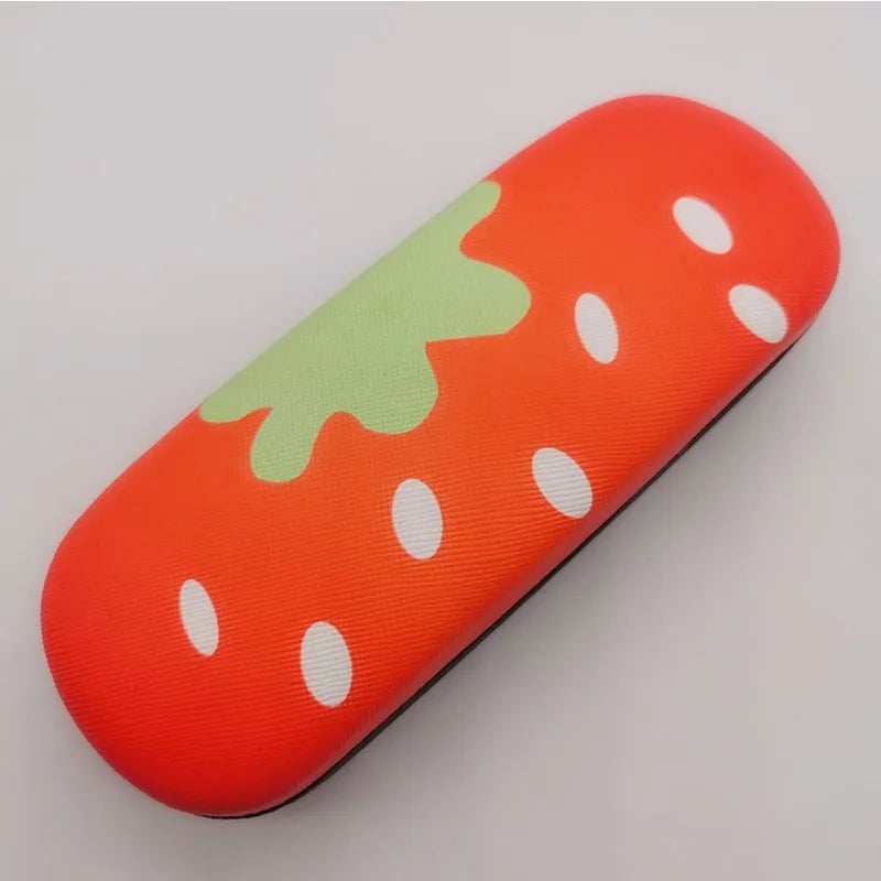 Hard Panda Kids Glasses Case with Cleaning Cloth - Portable Myopia