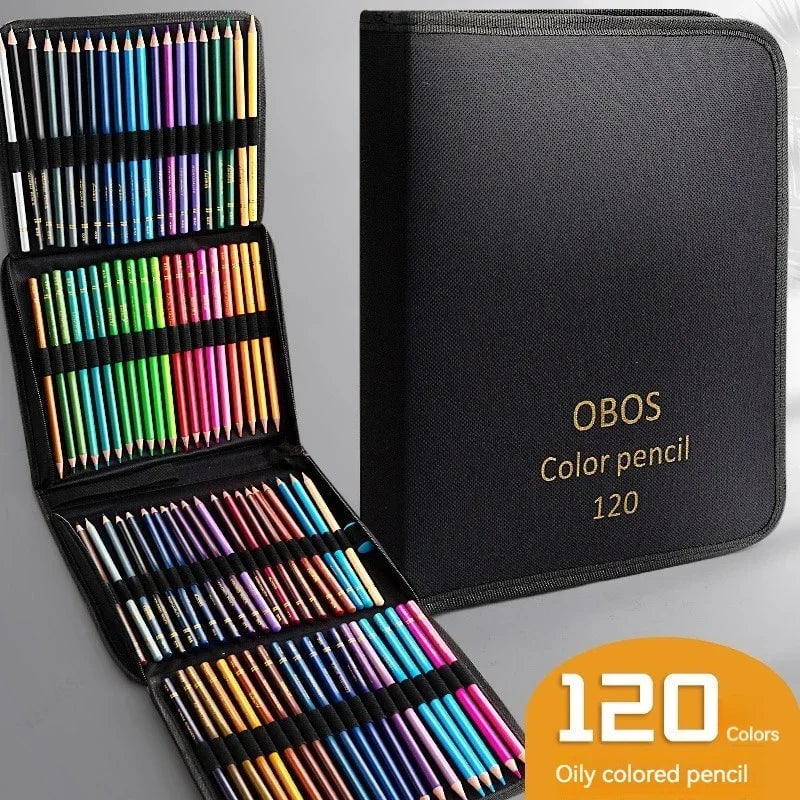 Professional Colored Pencils Set 200/120/72/48 Oil Watercolor Art
