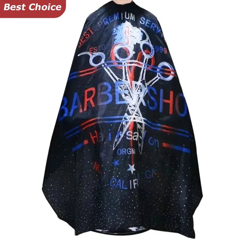 Waterproof Salon Barber Cape Snap Closure Hair Cutting Professional