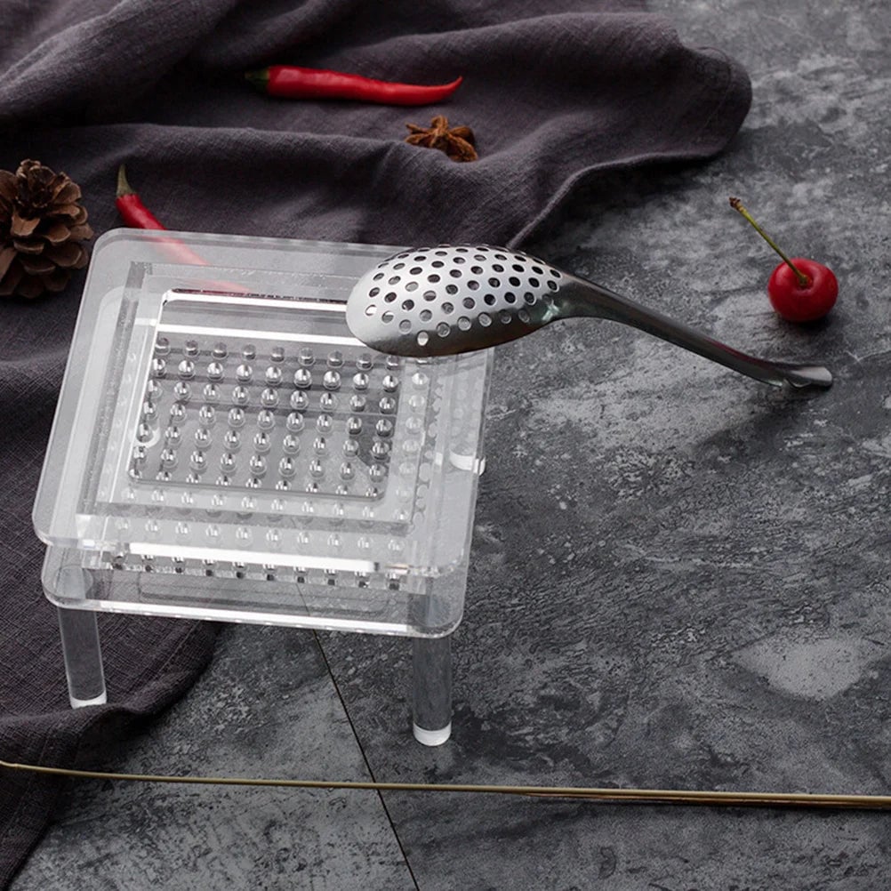 Stainless Steel Slotted Spoon Strainer - Caviar Spherification Bar