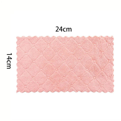 10PCS Double Sided Microfiber Dish Cloths Kitchen Cleaning Towels