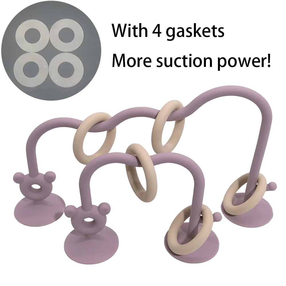 Silicone Baby Bead Puzzle Toy - Early Education Learning Game