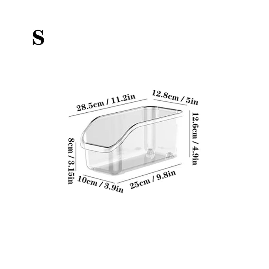 Pull Out Clear Cabinet Organizer with Roll Wheels - Under Sink Bin