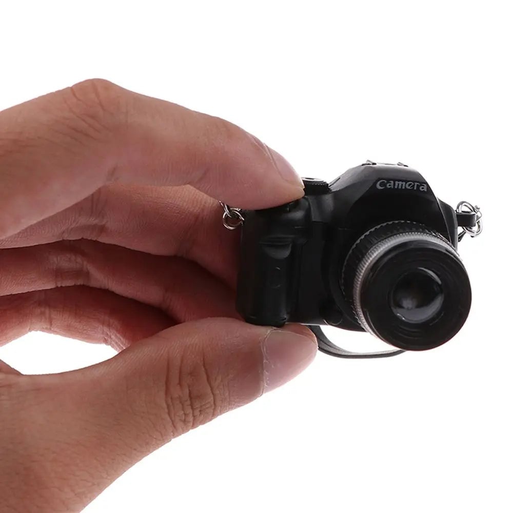 Miniature Digital SLR Camera - Realistic Dollhouse Photography Prop