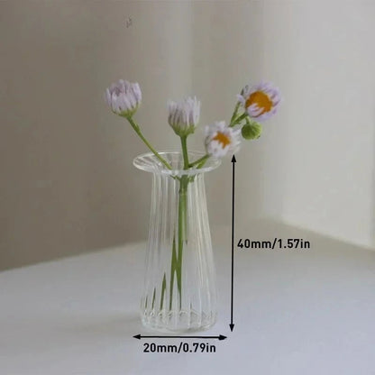 Miniature Glass Vase - Dollhouse Fairy Garden Hydroponic Decor