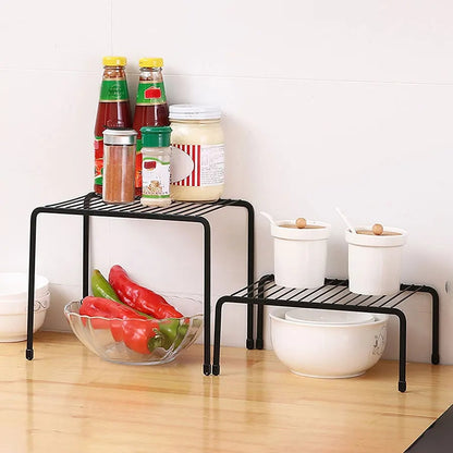 Wrought Iron Kitchen Storage Rack - Countertop & Floor Standing