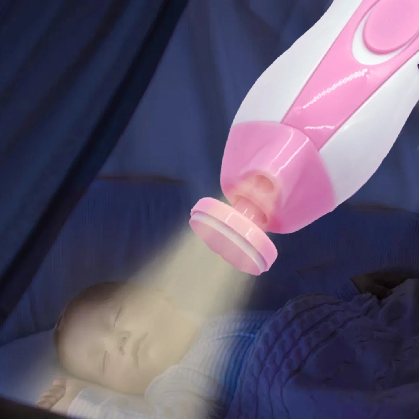 Electric Baby Nail Care Set - Toddler Nail Clipper File Scissors