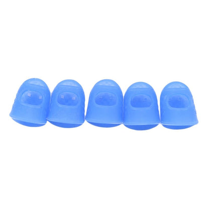 5pcs Silicone Thimbles Hollowed Breathable Finger Protectors DIY