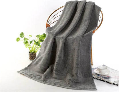 Pure Cotton Bath Towel 70x140cm - Hotel Quality Thick Beach Towel