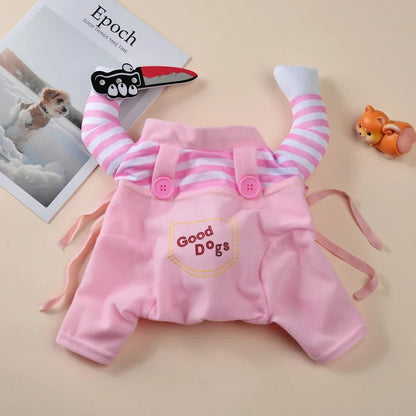 Adjustable Halloween Dog Costume Jumpsuit - Small to Large Sizes
