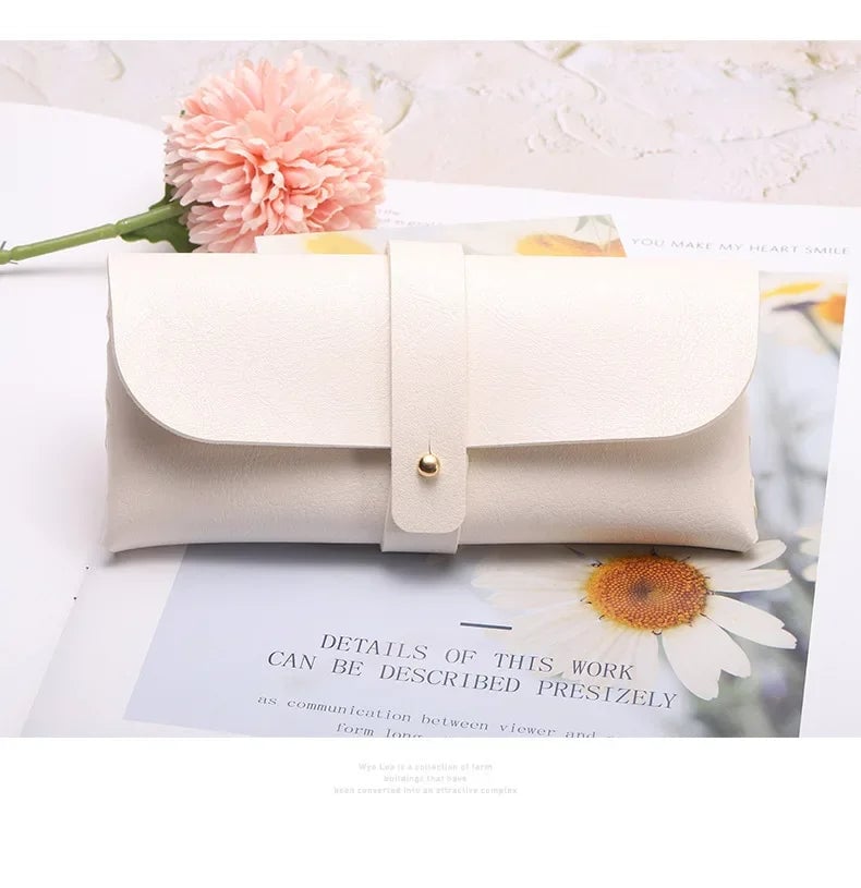 PVC Leather Glasses Case DS-05 Single Buckle Portable Sunglasses Bag