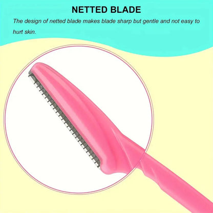 Brow & Face Razor Set 5-40pcs - Eyebrow Hair Trimmer with Cover