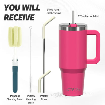304 Stainless Steel Vacuum Insulated Tumbler 20oz/30oz/40oz Handle