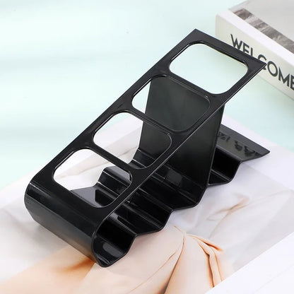 Multi-Compartment Remote Control Organizer Anti-Slip Storage Rack