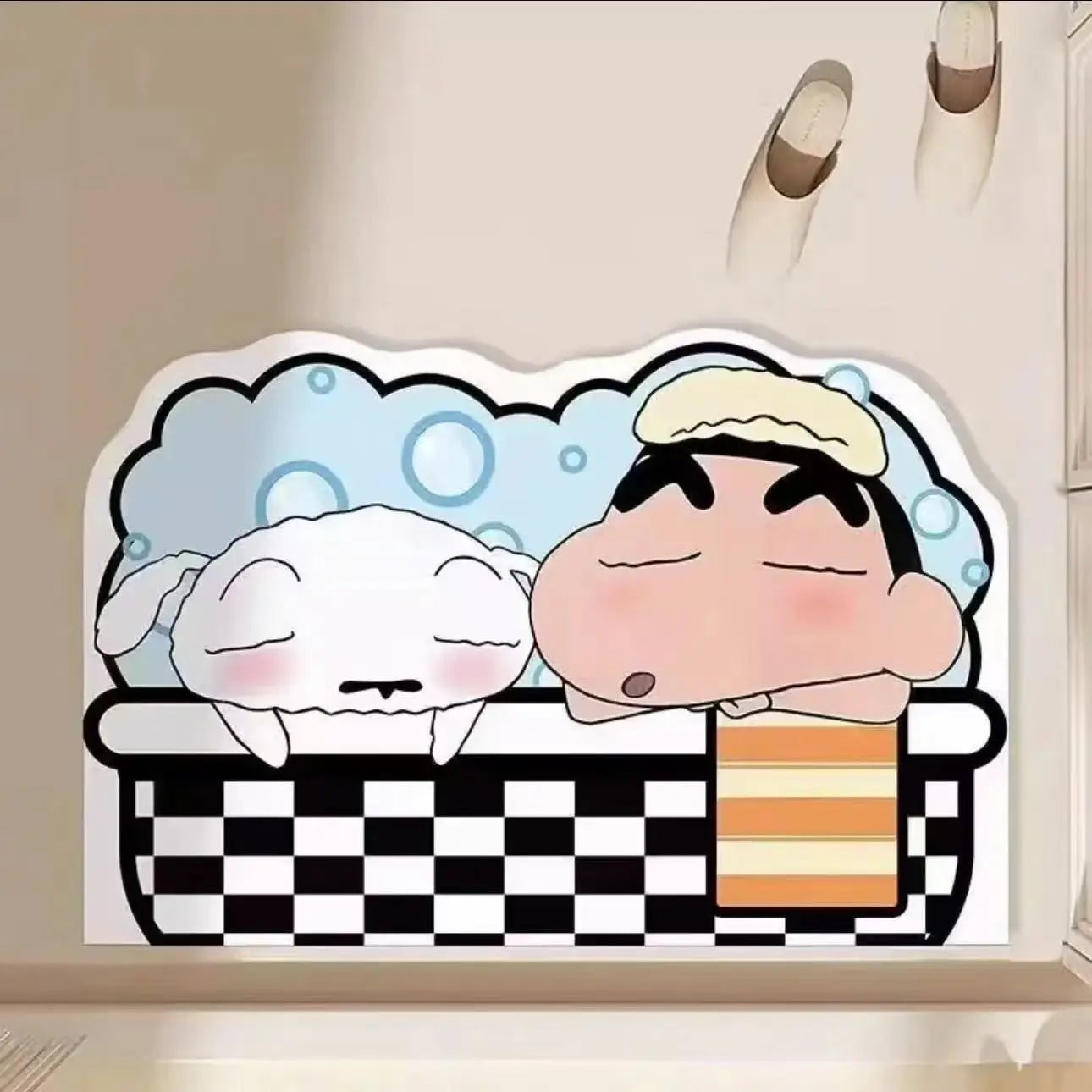 Quick Dry Anime Cartoon Bath Mat - Soft Water Absorption Shower Mat