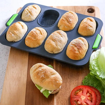 Non-Stick Silicone Mini Baguette Baking Pan DIY Bread Mold Tray