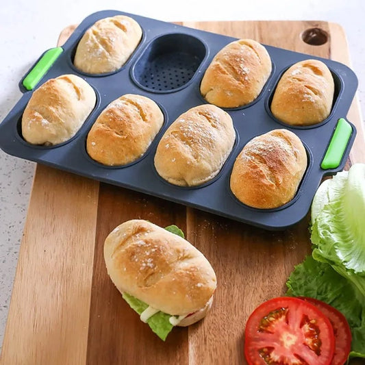 Non-Stick Silicone Mini Baguette Baking Pan DIY Bread Mold Tray