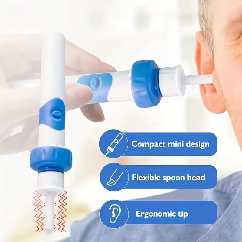 Electric Cordless Earwax Removal Tool - Safe Earpick Cleaner Kit
