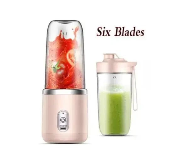 6-Blade Electric Portable Blender Bottle - Juice Smoothie Maker