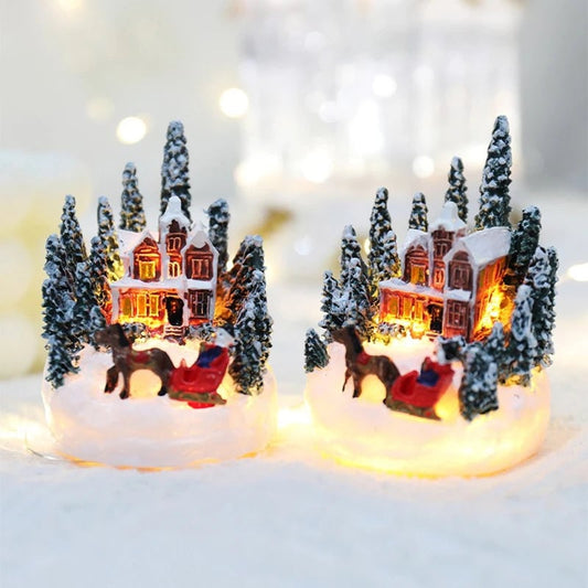 LED Christmas House Night Light - Micro Landscape Decoration Luminous