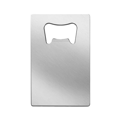 Stainless Steel Credit Card Bottle Opener - Spades Design