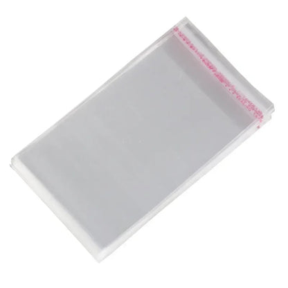 100pcs Long Clear OPP Self Adhesive Bags - Dust Water Proof Packaging