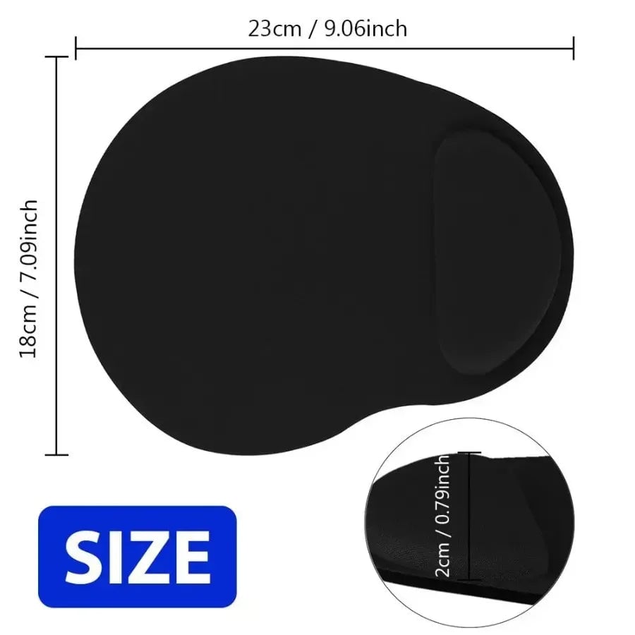 Memory Foam Ergonomic Mouse Pad with Wrist Rest - Non-Slip Base