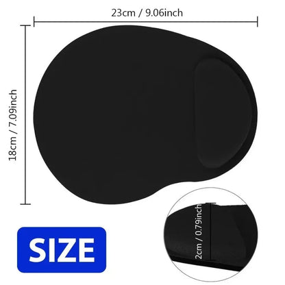 Memory Foam Ergonomic Mouse Pad with Wrist Rest - Non-Slip Base