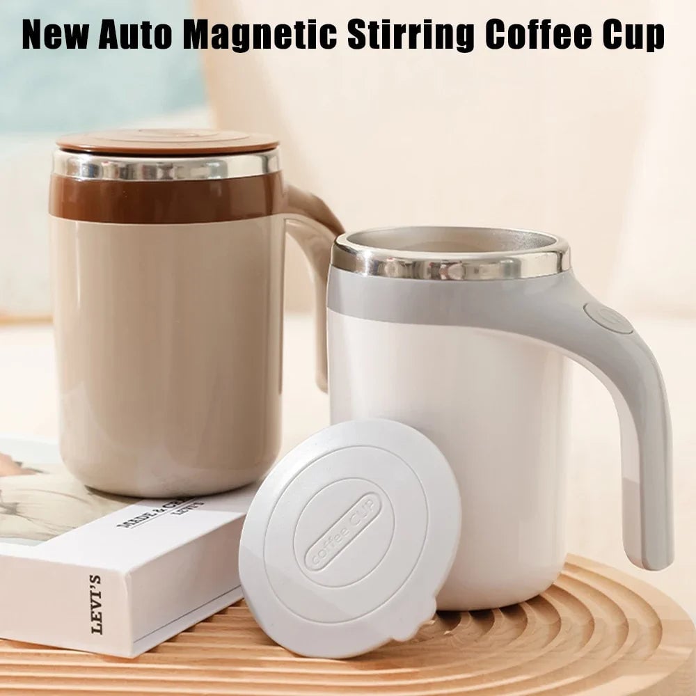 Automatic Self Stirring Magnetic Mug - Stainless Steel Thermal Cup