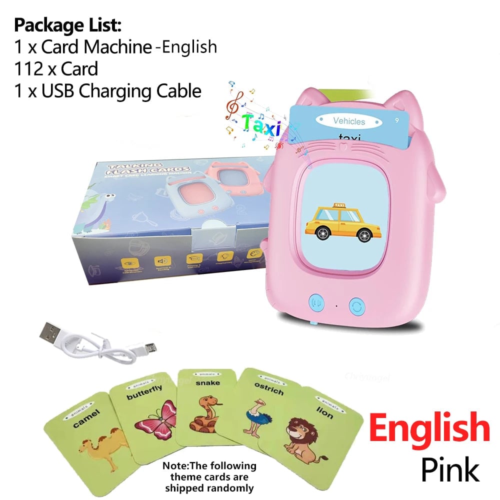 Multilingual Talking Flashcards Machine - English Spanish Italian Arabic