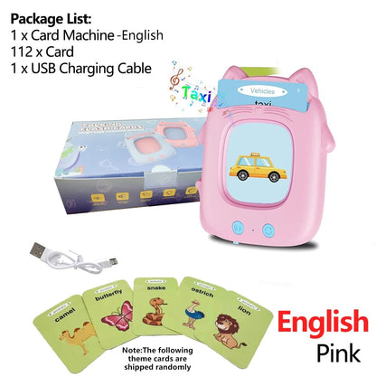 Multilingual Talking Flashcards Machine - English Spanish Italian Arabic