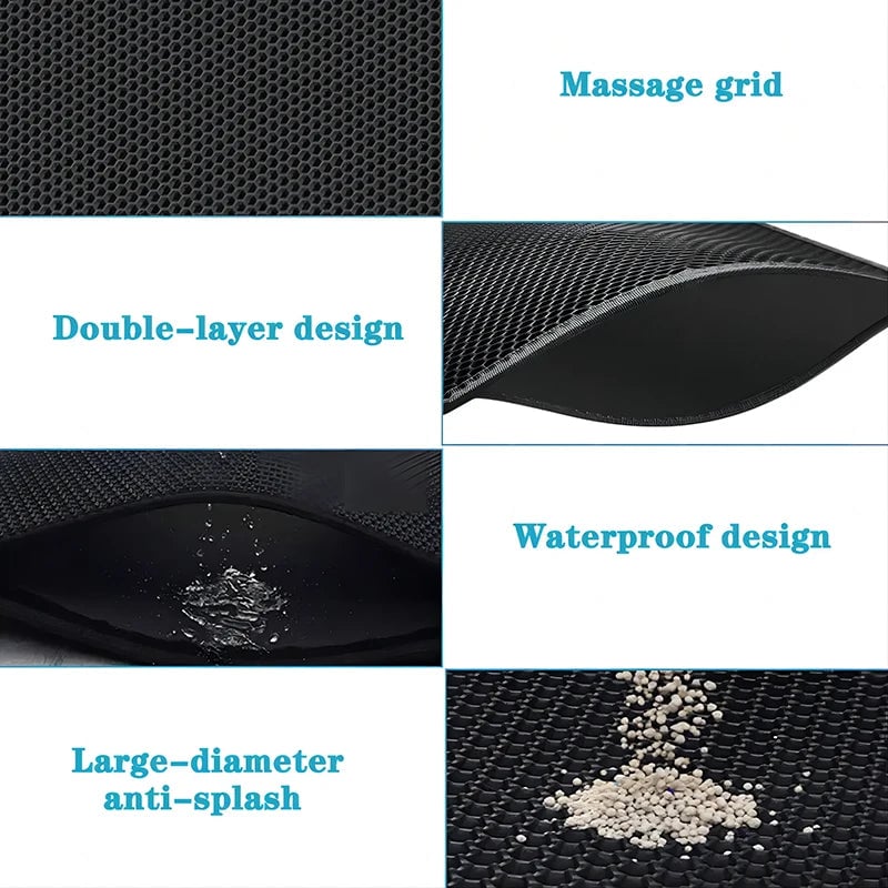 Eva Double Layer Waterproof Non-Slip Cat Litter Pad Protection Mat