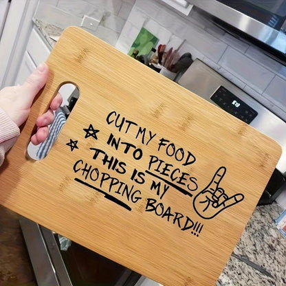 Laser Engraved Bamboo Cutting Board - Funny Kitchen Quote Design