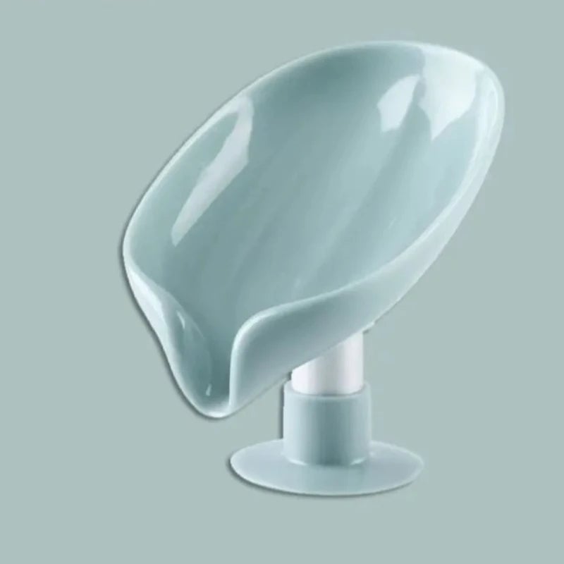 Self-Draining Leaf Shape Soap Holder - Extends Bar Soap Life