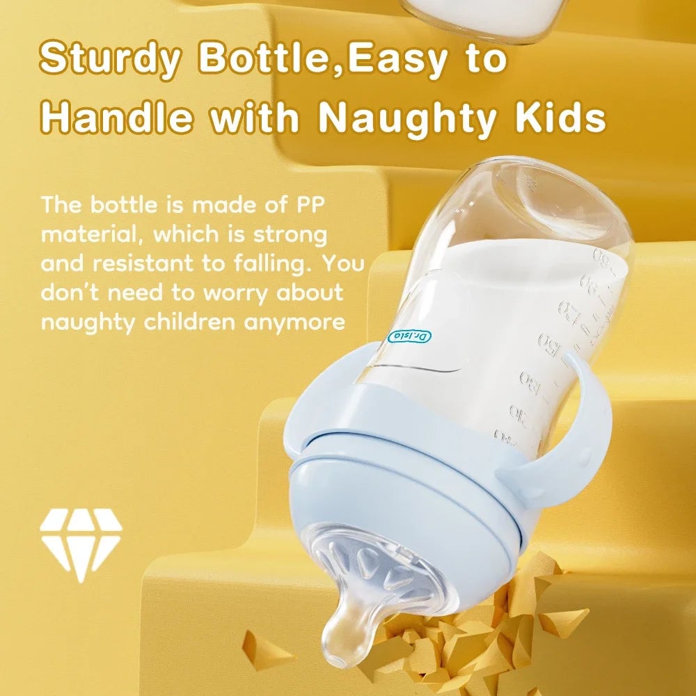 BPA-Free PP Baby Bottles 150/240/330ML with Handles Newborn Feeding